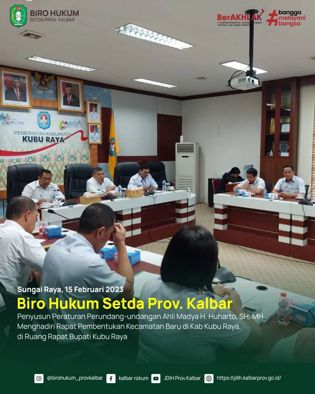 Rapat Pembentukan Kecamatan Baru di Kabupaten Kubu Raya