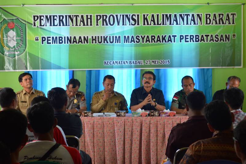Sosialisasi Pembinaan Hukum Masyarakat Perbatasan Tahun 2015 di Kecamatan Badau Kabupaten Kapuas Hulu Provinsi Kalimantan Barat